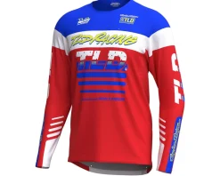 Troy Lee Designs Clothing Sale|Jerseys|Sprint Long Sleeve Jersey (Fifty-50 Fiery Red) (M)