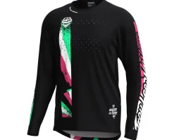 Troy Lee Designs Clothing Sale|Jerseys|Sprint Long Sleeve Jersey (Full Pull Black) (S)