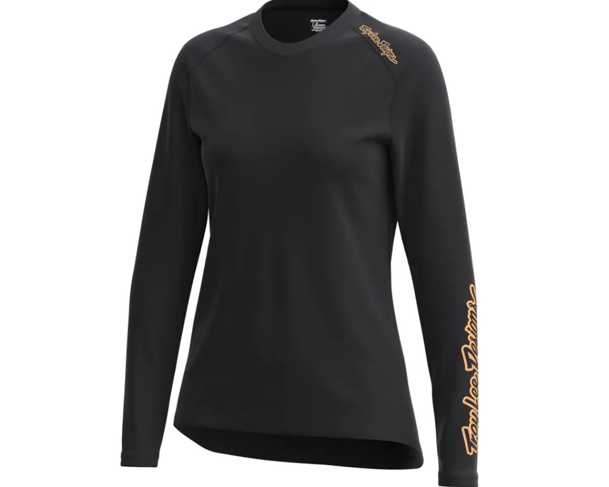 Troy Lee Designs Clothing Sale|Women'S|Women's Lilium Long Sleeve Jersey (Mono Black) (L)