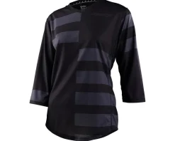 Troy Lee Designs Clothing Sale|Women'S|Women's Mischief 3/4 Sleeve Jersey (Split Stripe Black) (L)
