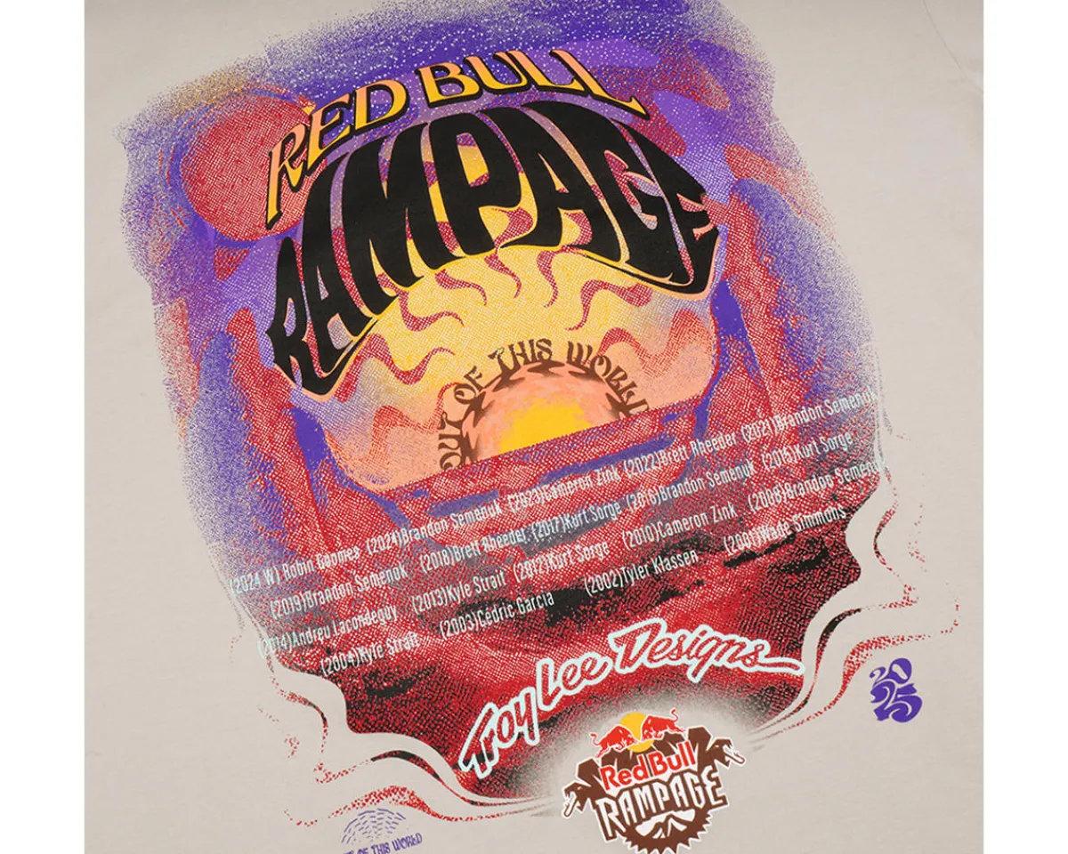 Troy Lee Designs Clothing Sale|Casual Clothing|X Red Bull Rampage Valley of Gods Short Sleeve T-Shirt (Bone) (L)