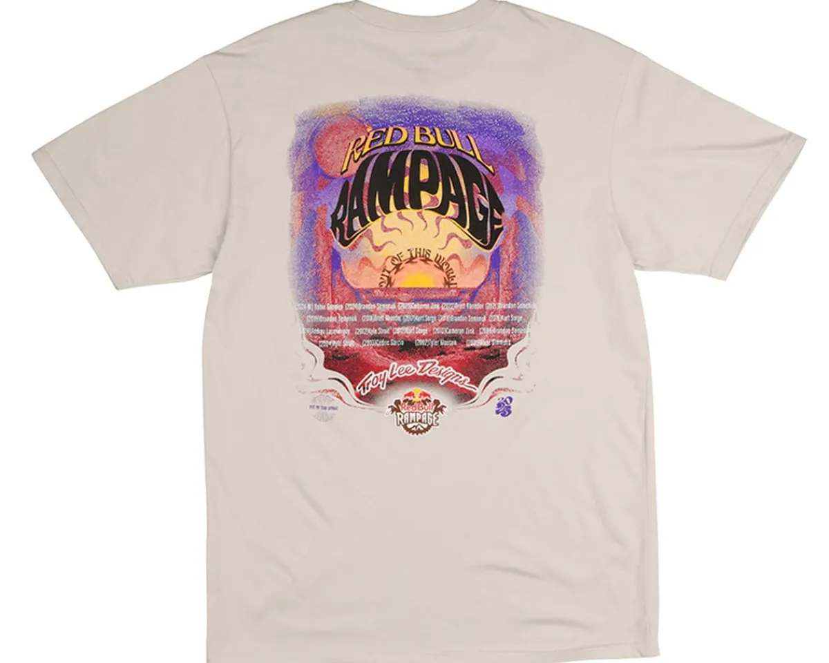 Troy Lee Designs Clothing Sale|Casual Clothing|X Red Bull Rampage Valley of Gods Short Sleeve T-Shirt (Bone) (L)