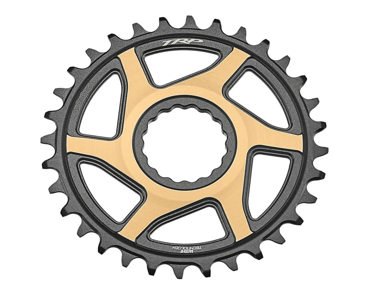 TRP Chainrings & Accessories|CR-M9050 Boost Direct Mount Chainring (Black/Gold) (12-Speed) (CINCH) (3mm Offset) (30T)