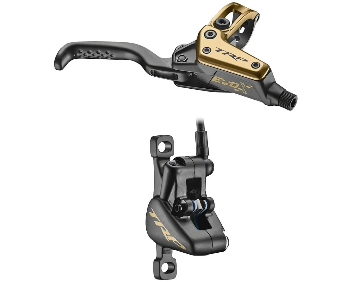 TRP Brakes|EVO X Disc Brake & Lever (Gold) (HD-M9020) (2-Piston) (Right) (Hydraulic) (Post Mount)