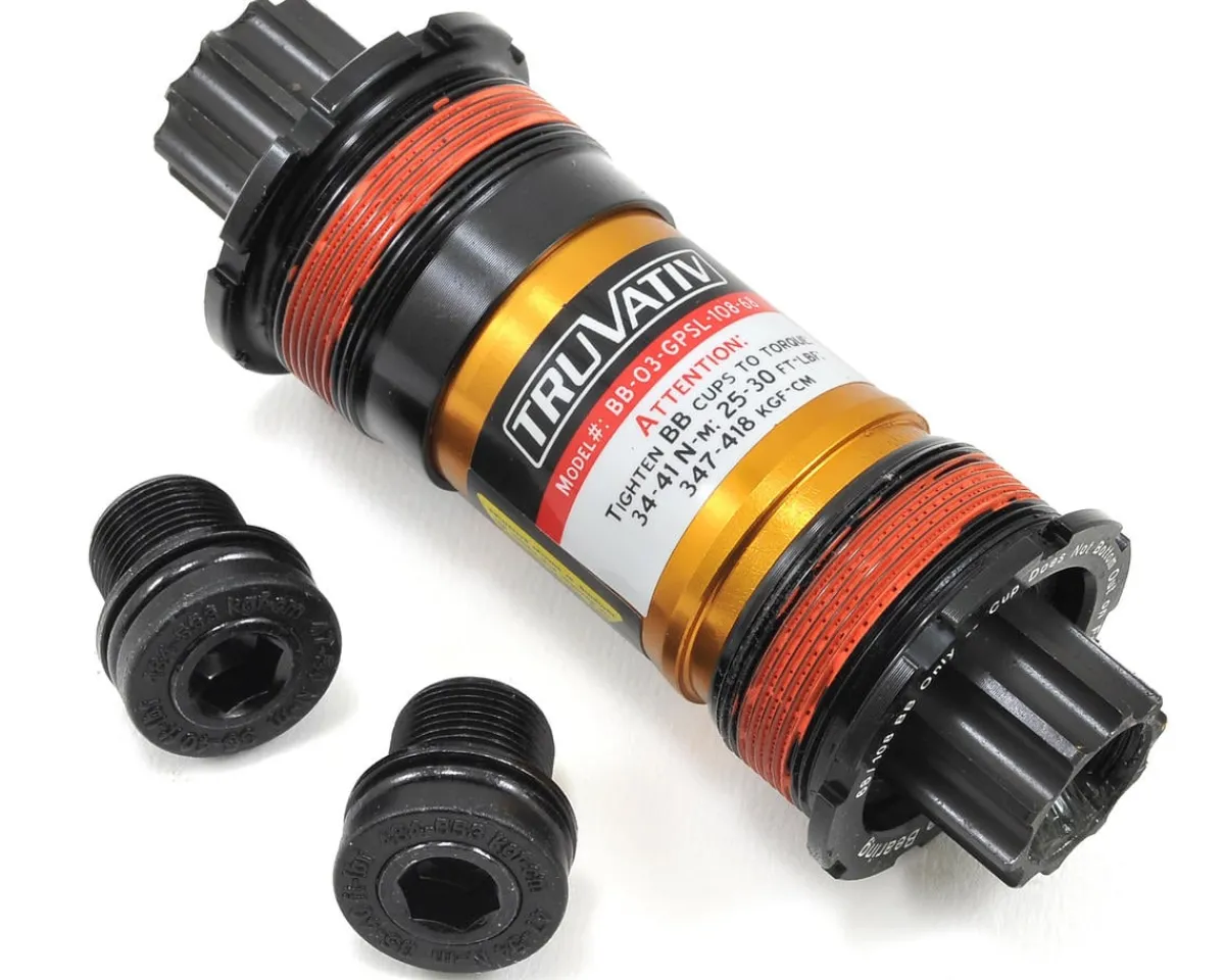 TRUVATIV Bottom Brackets & Parts|Giga Pipe Team SL ISIS Bottom Bracket (Black) (BSA) (108mm)