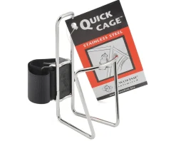 Two Fish Bottle Cages & Mounts|Quickcage Stainless Water Bottle Cage (Silver)