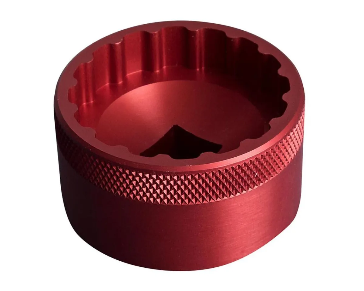 Unior Bottom Brackets & Parts|Tools|1671 16-Notch Aluminum Bottom Bracket Socket Tool (Red) (16 Notches) (1/2" Drive)