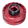 Unior Bottom Brackets & Parts|Tools|1671 T47 Aluminum Bottom Bracket Socket Tool (Red) (12 & 16 Notches) (1/2" Drive)
