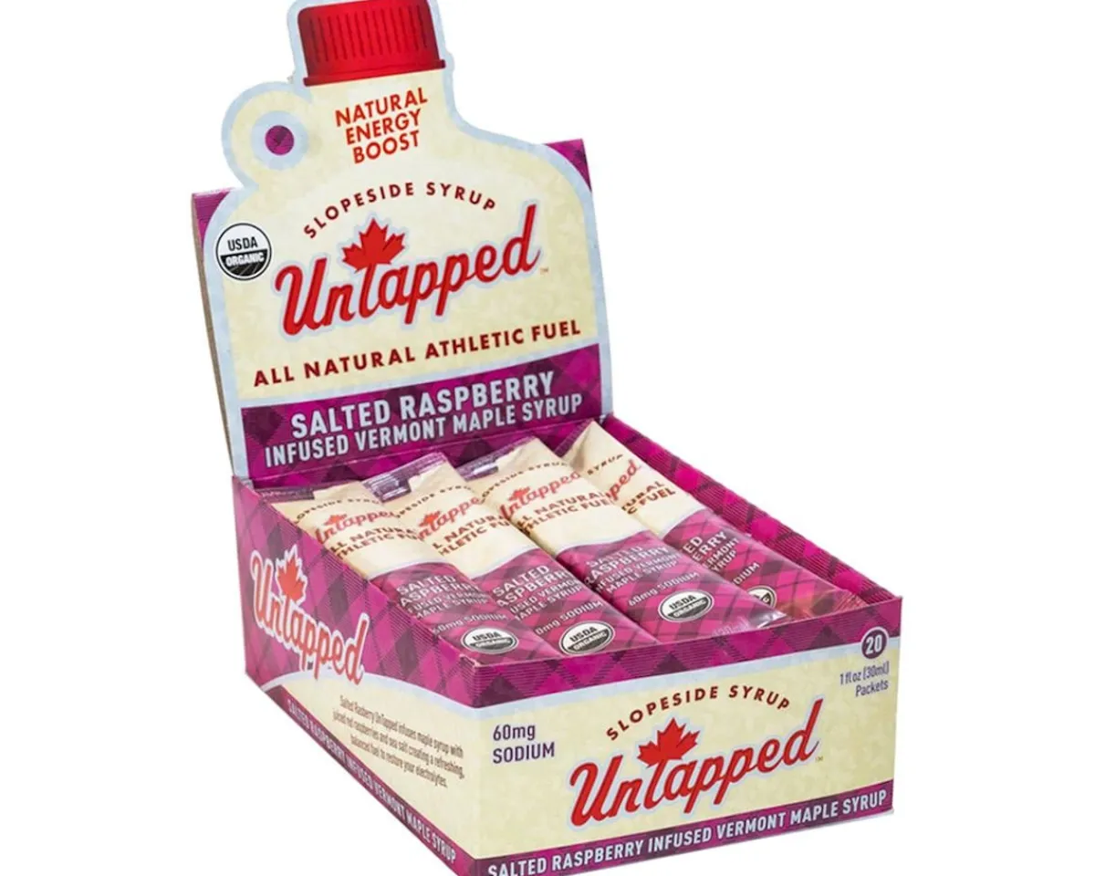 UnTapped Nutrition & Skin Care|Maple Syrup Energy Gel (Salted Raspberry) (Box of 20)
