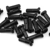 USA Brand Wheels & Parts|14g Alloy Nipples (Black) (Bag of 20)
