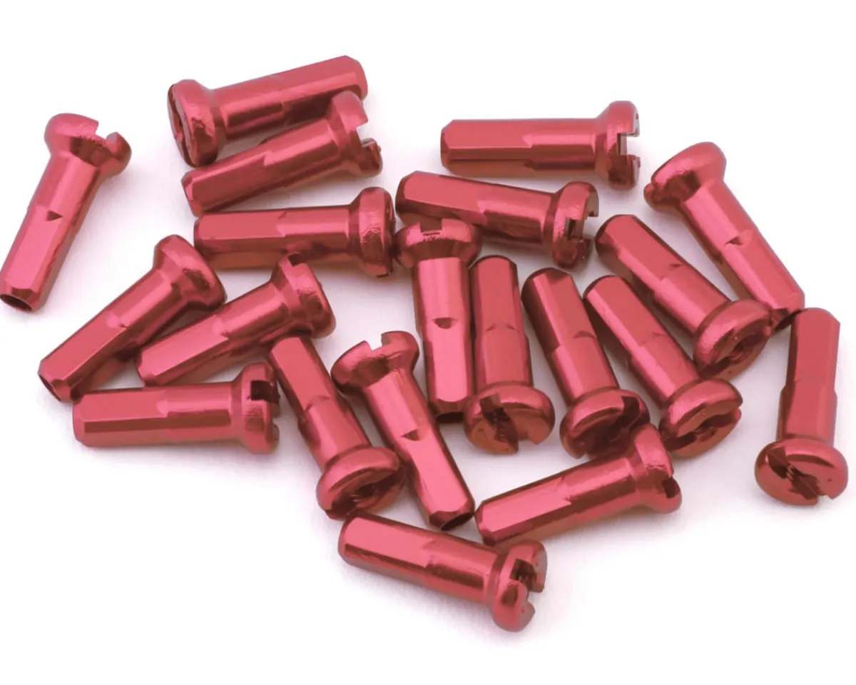 USA Brand Wheels & Parts|14g Alloy Nipples (Pink) (Bag of 20)