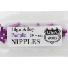 USA Brand Wheels & Parts|14g Alloy Nipples (Purple) (Bag of 20)