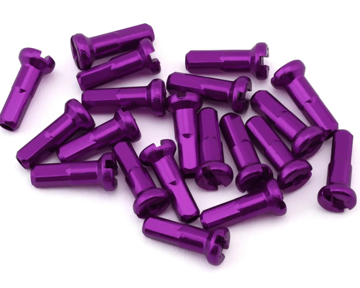USA Brand Wheels & Parts|14g Alloy Nipples (Purple) (Bag of 20)