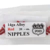 USA Brand Wheels & Parts|14g Alloy Nipples (Red) (Bag of 20)