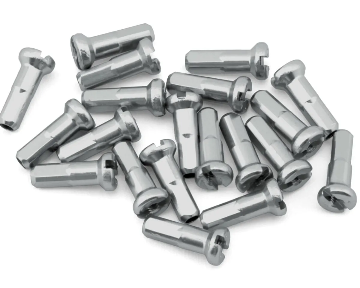 USA Brand Wheels & Parts|14g Alloy Nipples (Silver) (Bag of 20)