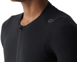 Velocio Jerseys|Summer Essentials|Merino LUXE Short Sleeve Jersey (Black) (L)