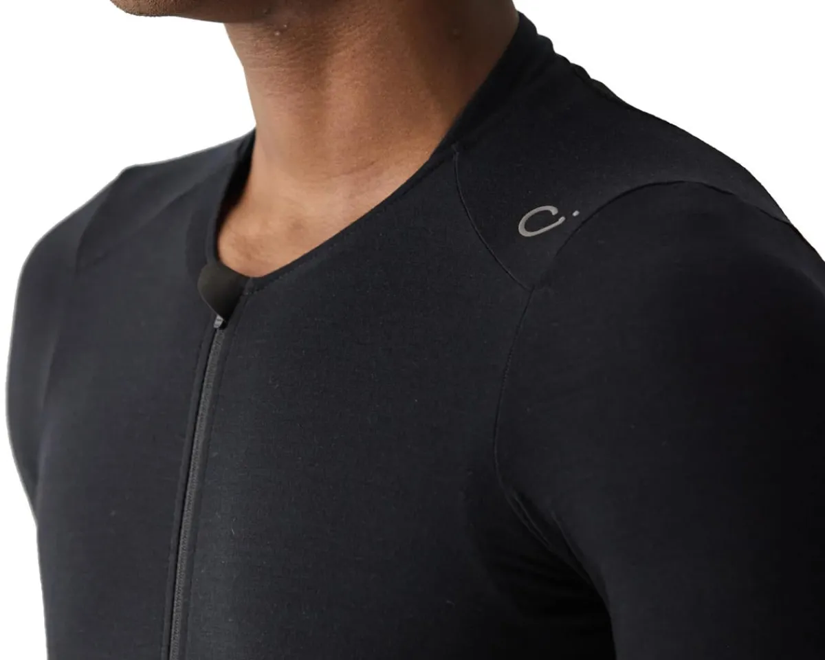 Velocio Jerseys|Summer Essentials|Merino LUXE Short Sleeve Jersey (Black) (L)