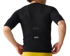 Velocio Jerseys|Summer Essentials|Merino LUXE Short Sleeve Jersey (Black) (L)