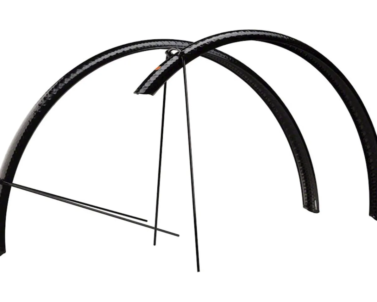 Velo Orange Racks, Fenders, & Trailers|Hammered 700c x 45 Fender Set (Black) (700c x 25-35)