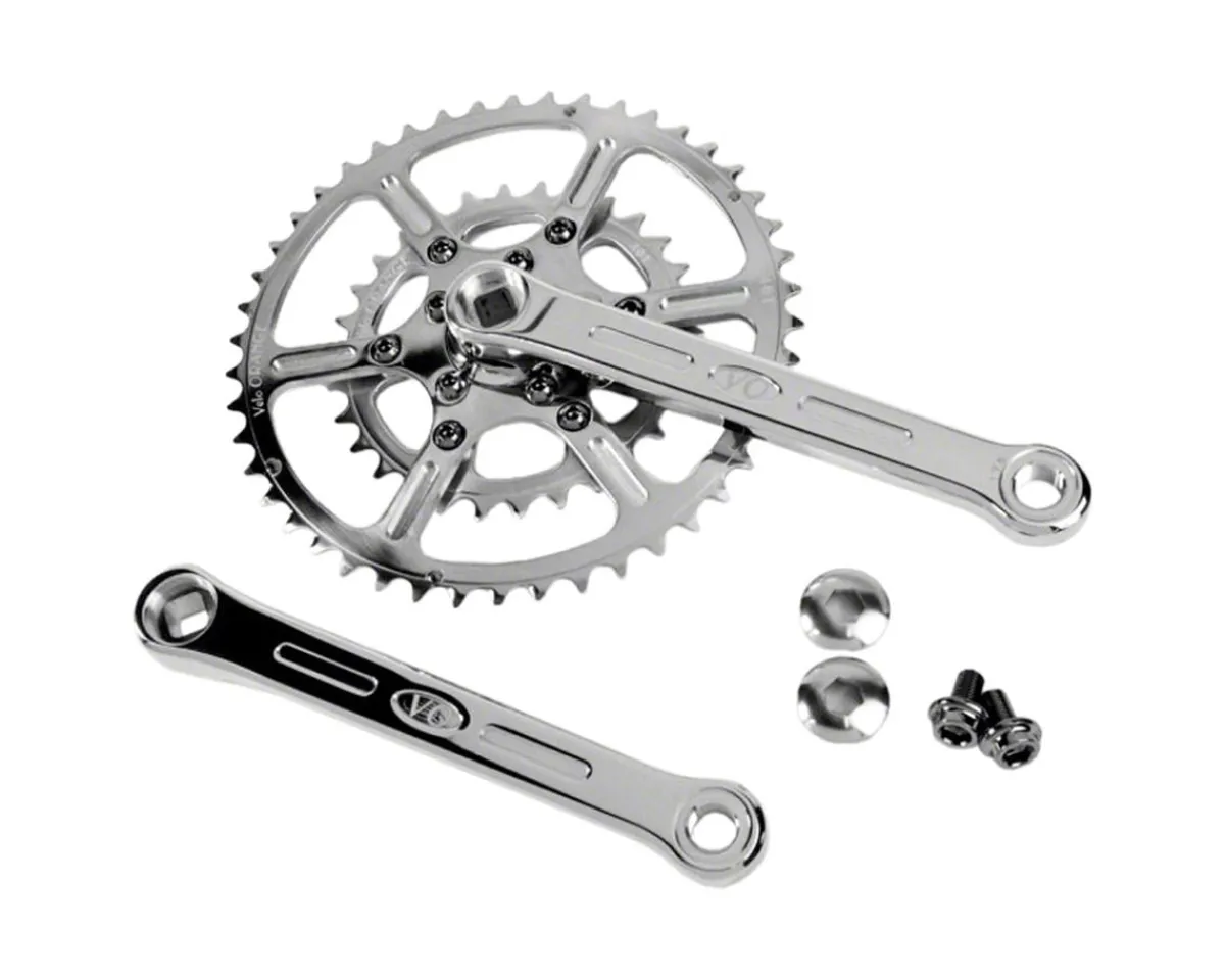 Velo Orange Cranksets & Parts|New Rando Crankset (2 x 8-10 Speed) (Square Taper) (170mm) (46/30T) (50.4 BCD)