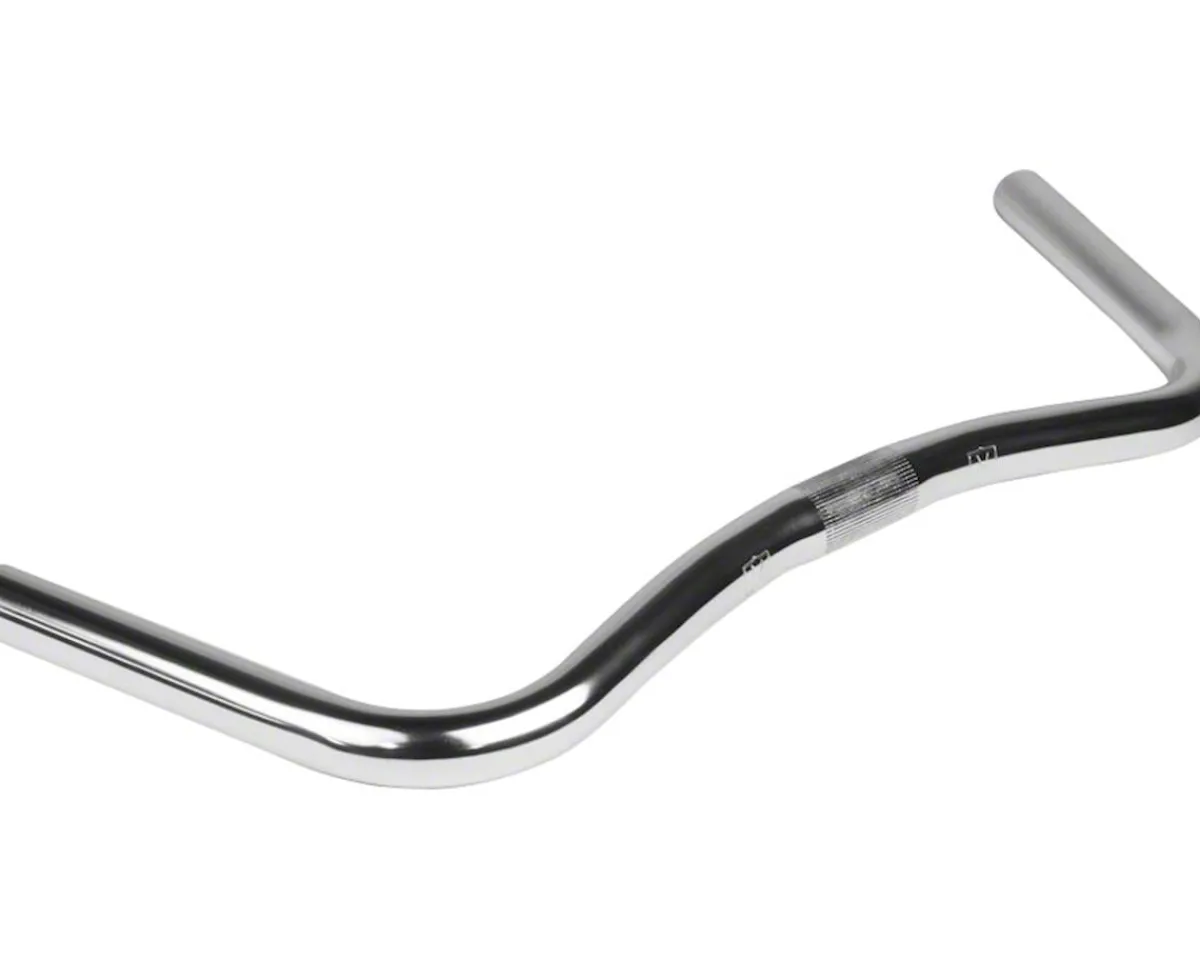 Velo Orange Handlebars|Porteur Drop Handlebar (Silver) (25.4mm) (48cm) (85° Sweep)