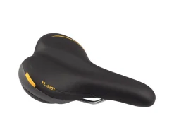 Velo Saddles & Seats|Plush Pace Men's Saddle (Black) (Steel Rails) (175mm)