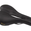 Velo Saddles & Seats|Plush Pump Men's Saddle (Black) (Steel Rails) (179mm)