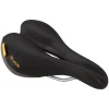 Velo Saddles & Seats|Plush Pump Women's Saddle (Black) (Steel Rails) (174mm)