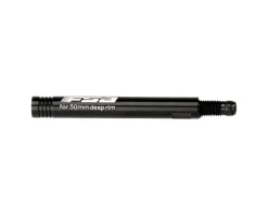 Vision Tire & Tube Accessories|Threaded Presta Valve Extension (Black) (Single) (45mm)