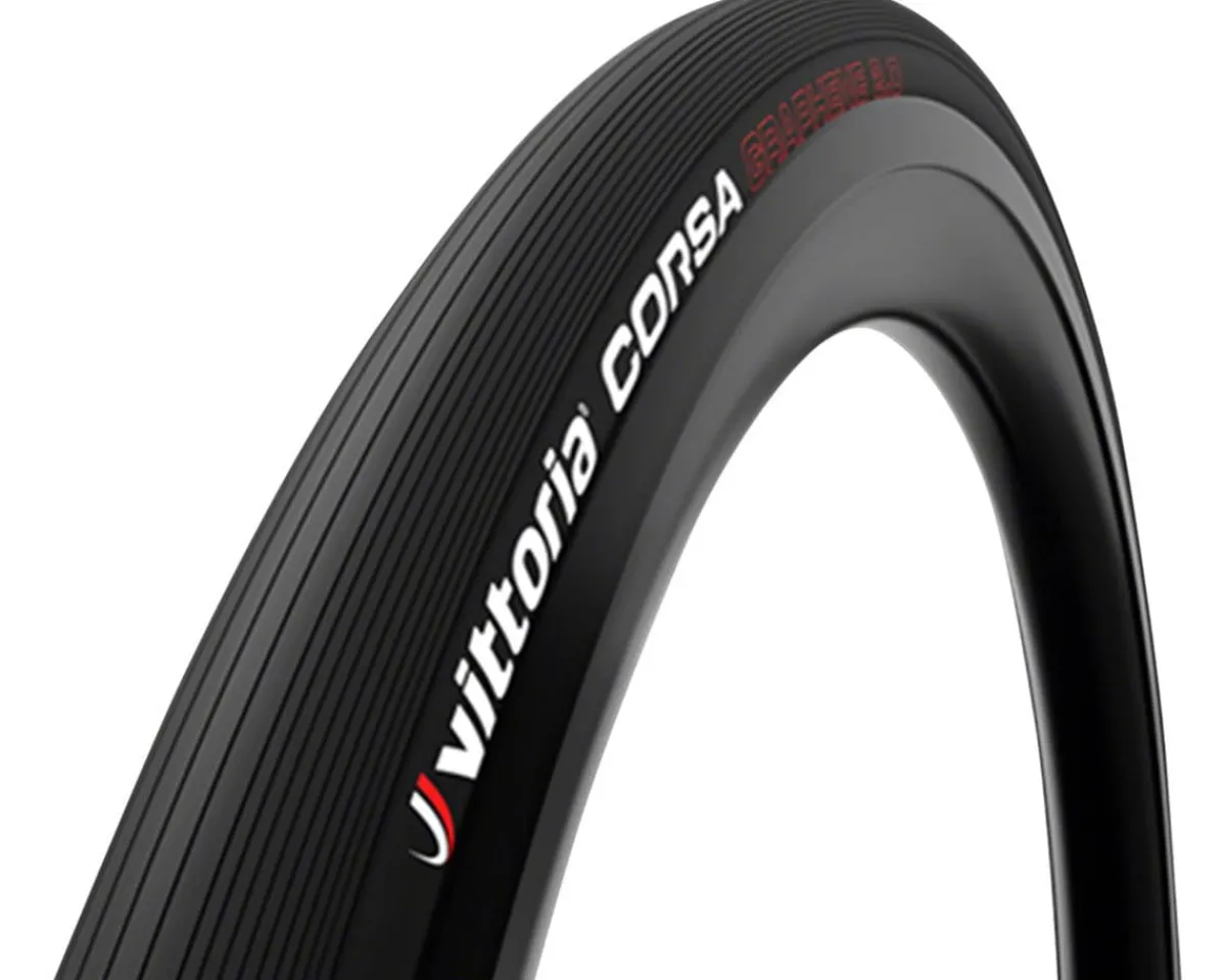 Vittoria Tires|Corsa Competition Road Tire (Black) (700c) (32mm) (Folding) (Graphene 2.0)