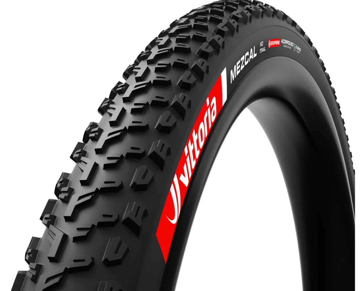 Vittoria E-Bike Parts|Tires|Mezcal III XC Trail Tubeless Mountain Tire (Black) (29") (2.1") (Black) (Folding) (4C Graphene/Trail)