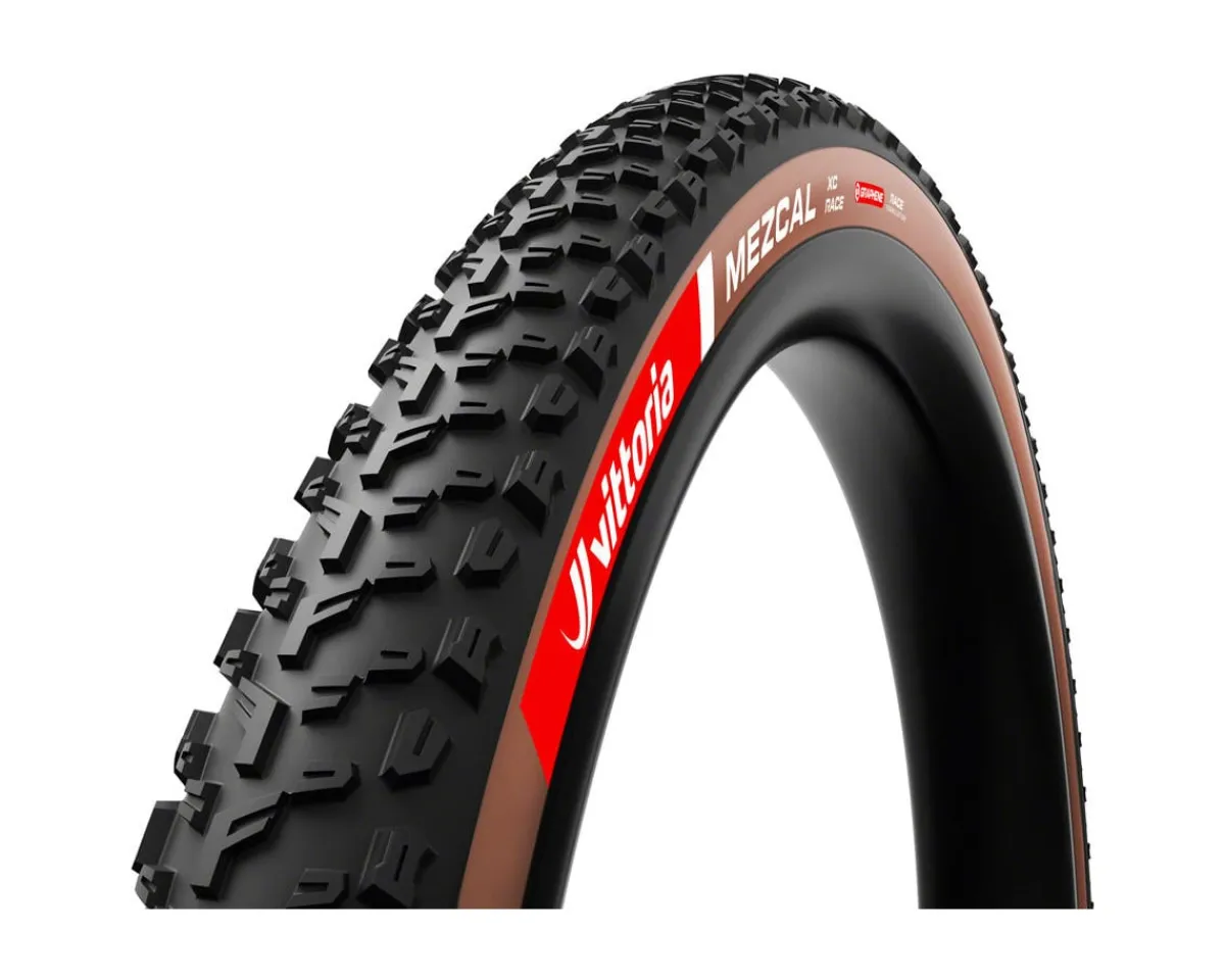 Vittoria Tires|Mezcal XC Race Tubeless Mountain Tire (Brown) (29") (2.4") (Race Graphene 2.0)
