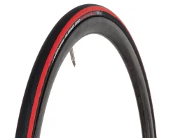 Vittoria Tires|Rubino Pro Tube-Type Road Tire (Black/Red) (700c) (25mm) (Folding) (Graphene 2.0)