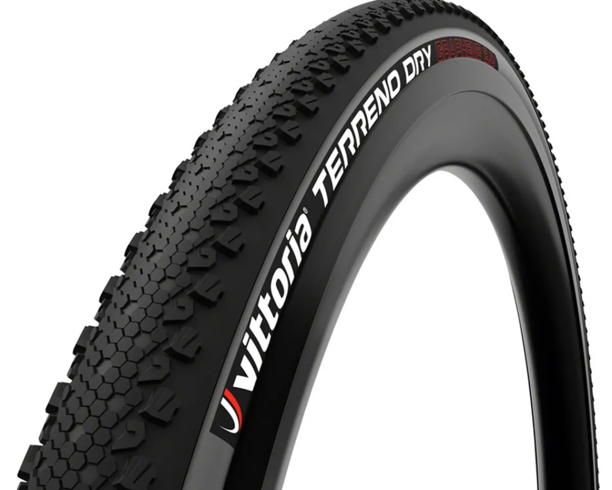 Vittoria Tires|Terreno Dry Tubeless Gravel Tire (Anthracite) (700c) (45mm) (Graphene 2.0/Endurance)