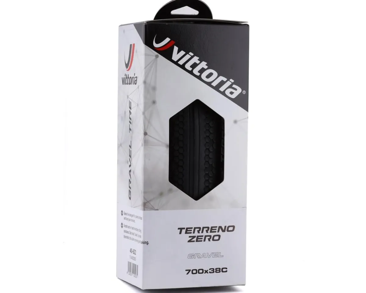 Vittoria Tires|Holiday Shopping|Terreno Zero Gravel Tire (Black) (700c) (38mm) (Folding) (2C/Adventure) (Tube-Type)