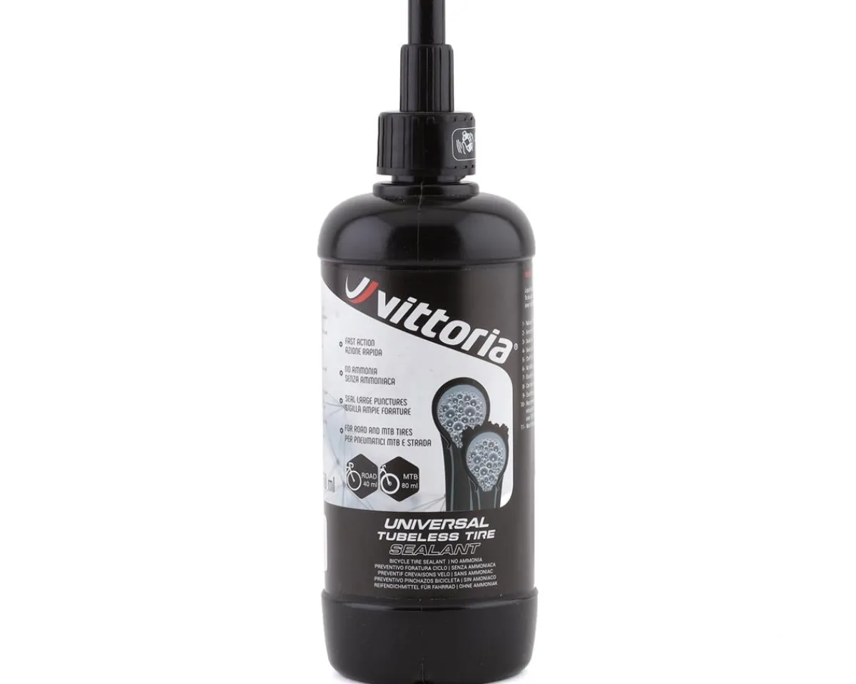 Vittoria Tubeless Tire Tools|Tubeless Accessories|Universal Tubeless Tire Sealant (Black) (250ml)