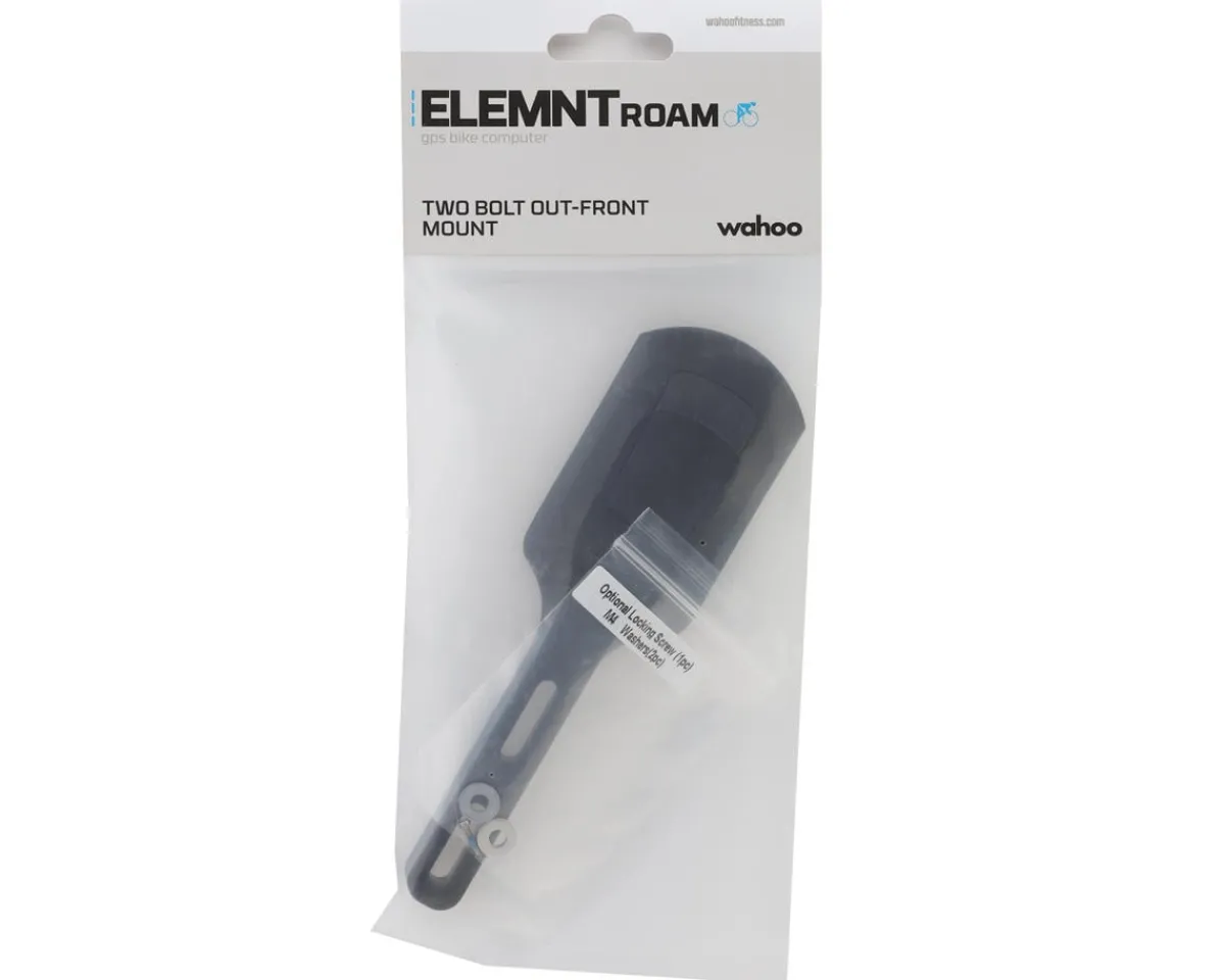 Wahoo Fitness Bike Computers|Mounts & Handlebar Accessories|ELEMNT ROAM Two Bolt Out Front Mount (Black) (ROAM 1/ROAM 2)