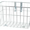 Wald Racks, Fenders, & Trailers|1352 Front Grocery Basket (Silver) (w/ Adjustable Legs)