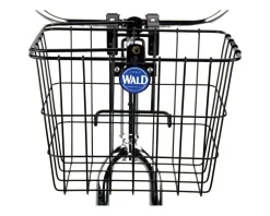 Wald Racks, Fenders, & Trailers|3114 Front Quick Release Basket w/ Bolt-On Mount (Gloss Black)