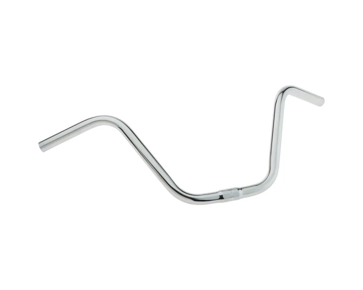 Wald Handlebars|870 Hi-Rise 24" Steel Handlebar (Chrome) (25.4mm) (9" Rise) (610mm)