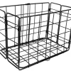 Wald Racks, Fenders, & Trailers|582 Side-Mount Folding Rear Basket (Black)