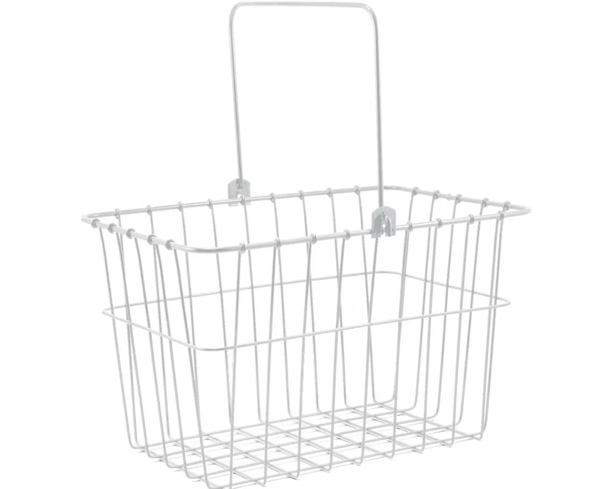 Wald Racks, Fenders, & Trailers|133 Standard Lift-Off Front Bike Basket (White)