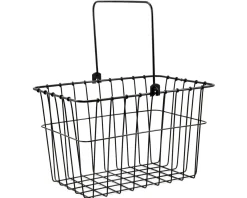 Wald Racks, Fenders, & Trailers|133 Standard Lift-Off Front Bike Basket (Black)