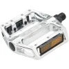 Wellgo Pedals & Cleats|B087 Platform Pedals (Silver) (Aluminum) (Molded Pins) (9/16") (Standard)