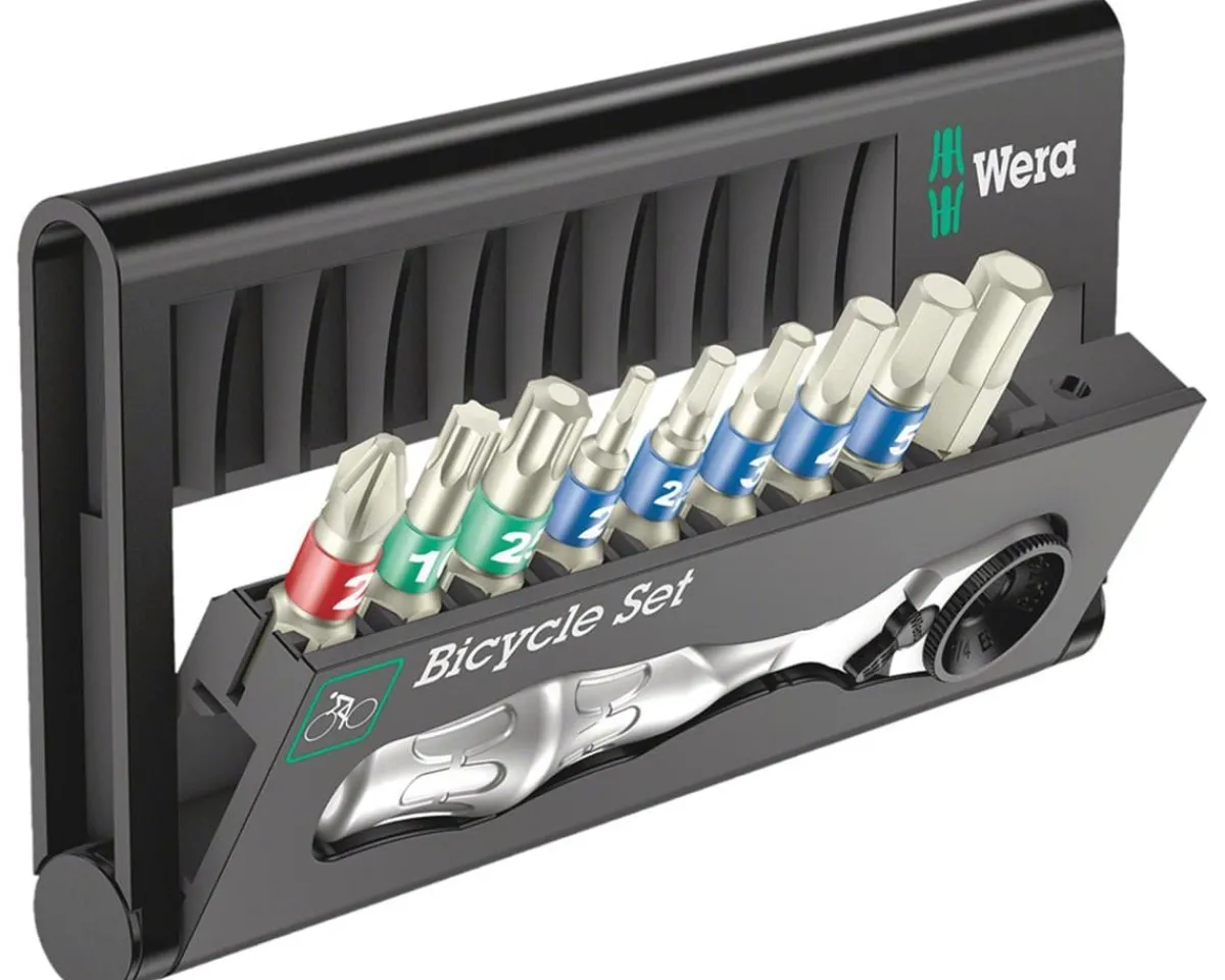 Wera Tools|Bicycle Set 9 (Mini Bit Ratchet & Bits Tool Set)