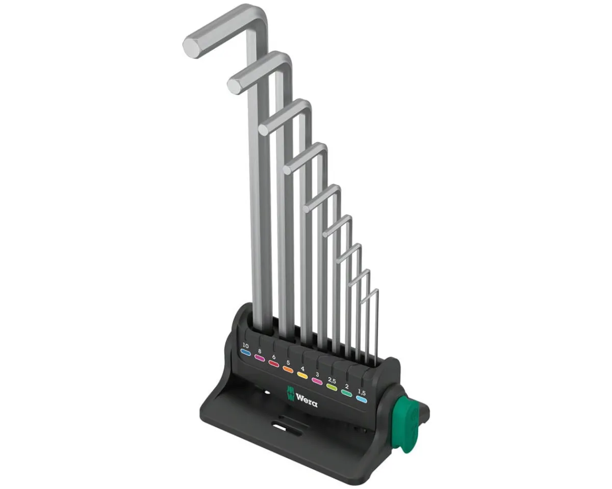 Wera Tools|950/9 Hex-Plus Chrome 8 L-Key Wrench Set (Metric)