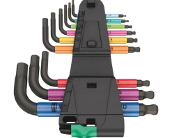 Wera Tools|950/9 Hex-Plus Multicolour 2 L-Key Set (BlackLaser) (Metric)