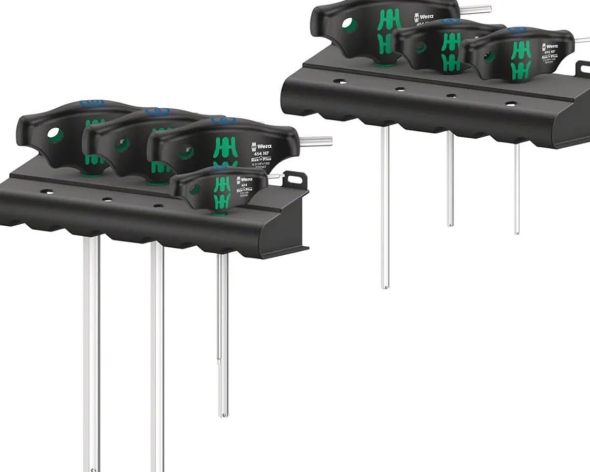 Wera Tools|454/7 HF Set 1 Hex Screwdriver T-Handle Set (Metric) (7 Piece)