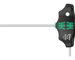 Wera Tools|454 HF T-Handle Hexagon Screwdriver (Hex-Plus) (100mm) (3mm) (w/ Holding Function)