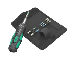 Wera Tools|7515/7 Kraftform Bike 1 Safe-Torque Screwdriver & Bit Set (2.0, 3.0, 4.0, 5.0, 6.0 Nm)